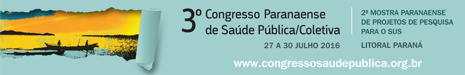 O 3º Congresso Paranaense de Saúde Pública/Coletiva 